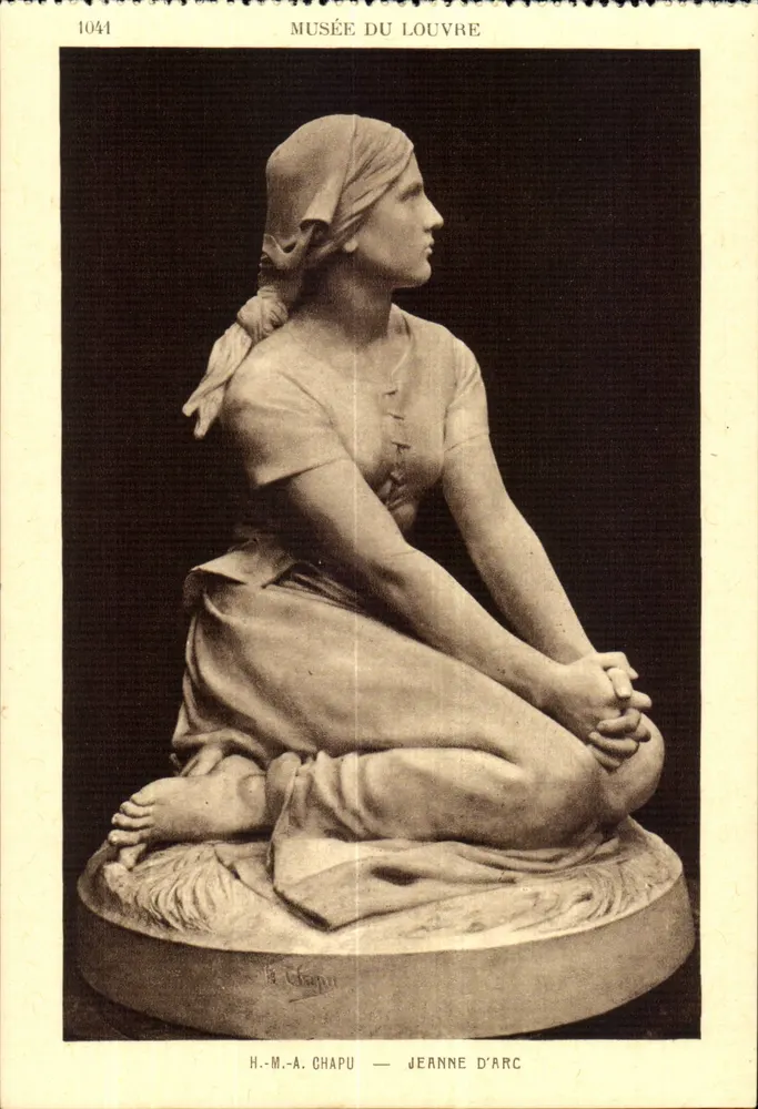 Joana d'Arc — Escultura de H.-M.-A. Chapu — Museu do Louvre - Frente