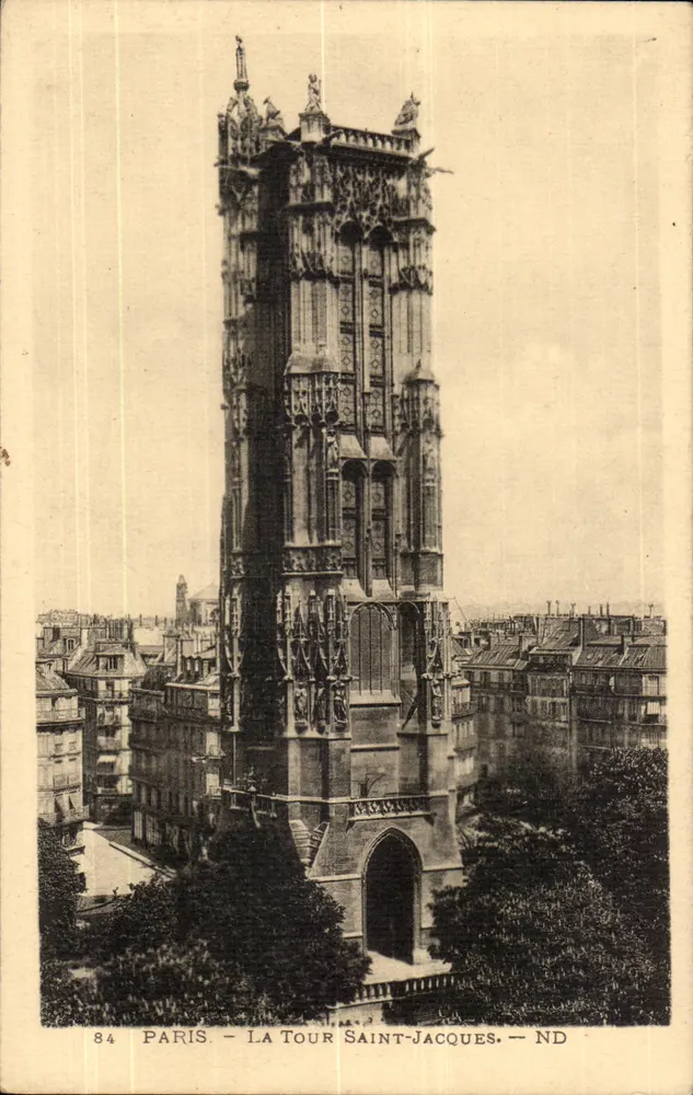 Paris — A Torre Saint-Jacques — ND — N°84 - Frente