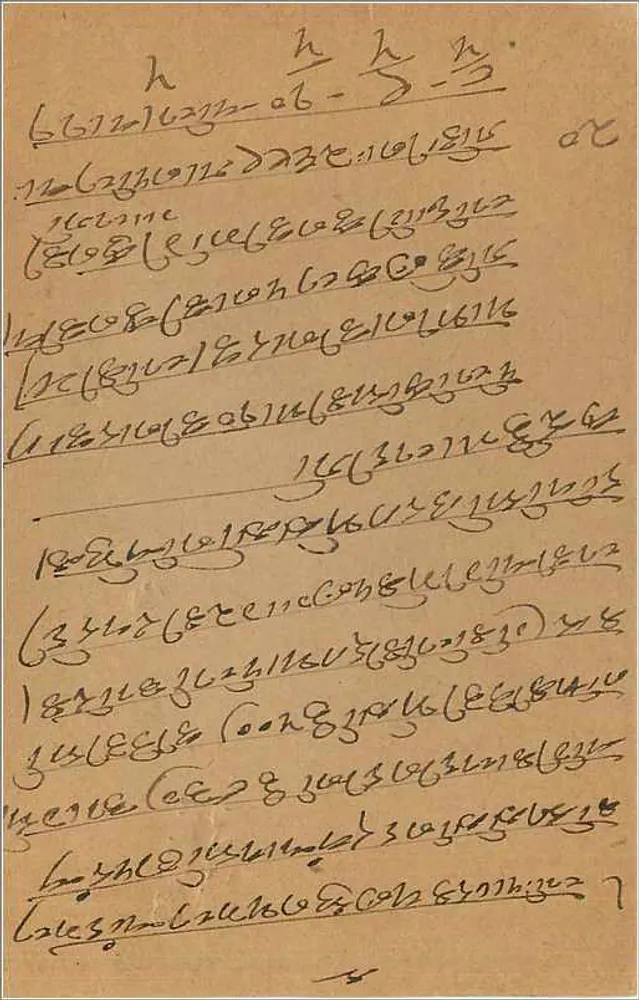 Bombay — Carta postal com selo de 9 pias — editor indiano - Verso