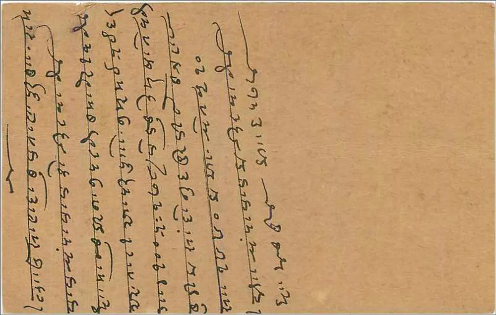 Bombay — carta postal indiana — editor não visível - Verso