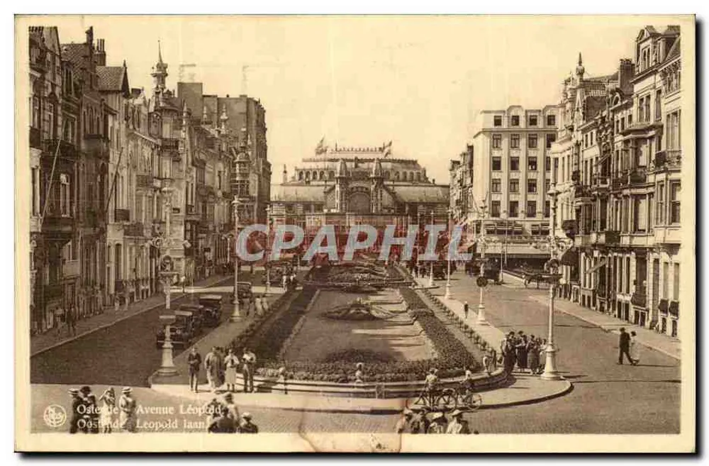 Oostende — Avenue Léopold (Leopold laan) — Erm. Thill, Bruxelles, Serie 13, Nr. 30 - Vorderseite