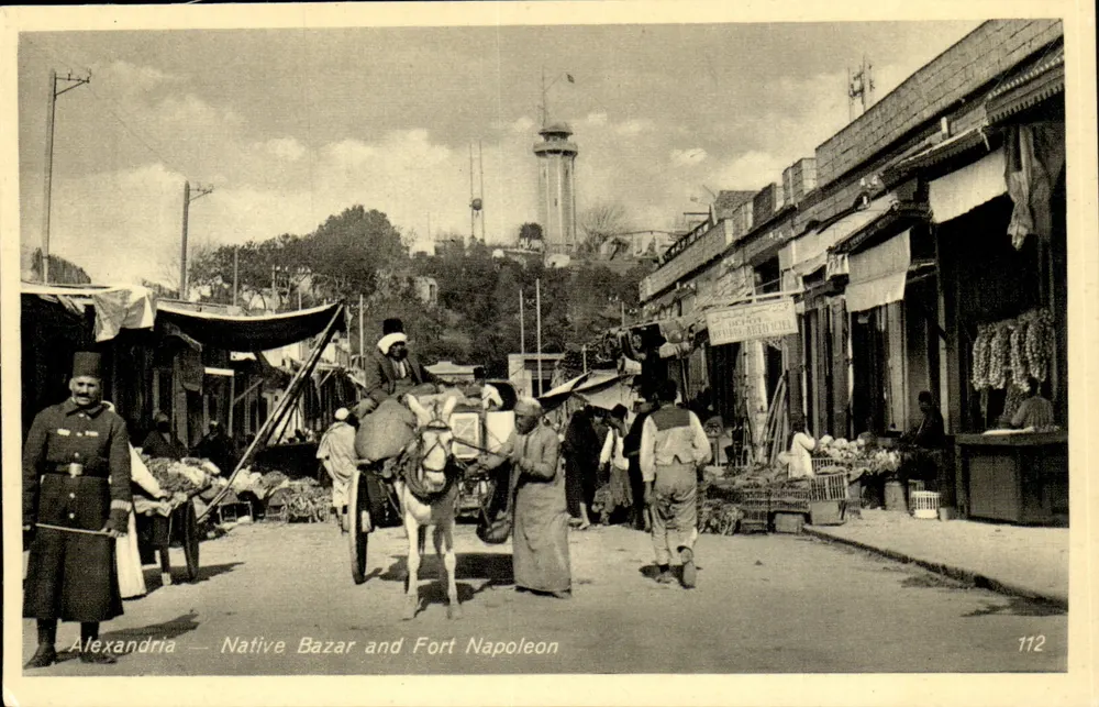 Alexandria — Einheimischer Basar und Fort Napoleon — 112 - Vorderseite