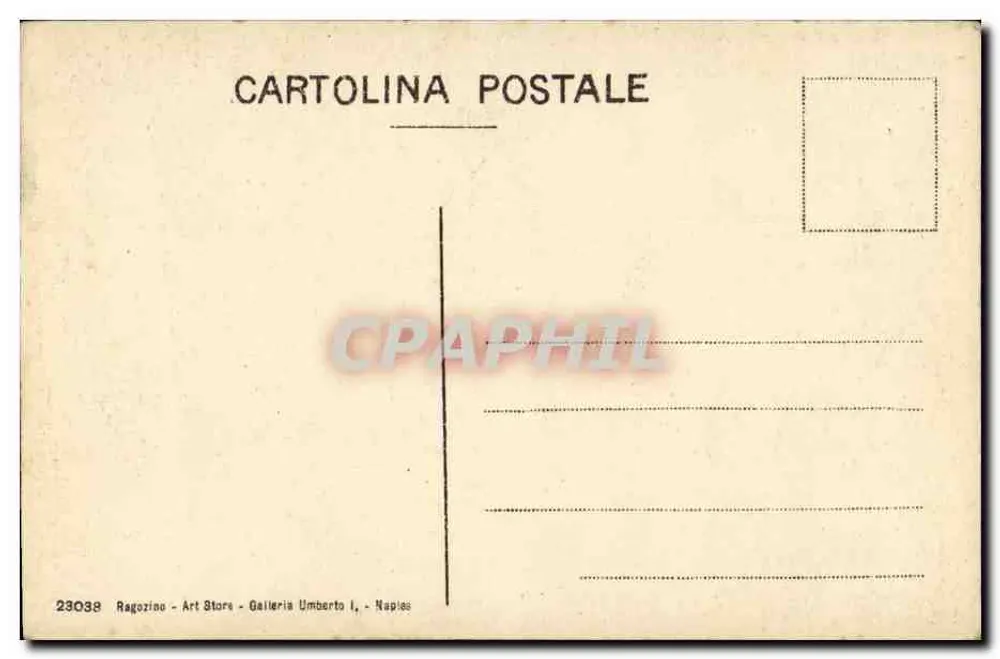 NAPOLI - Arco d'Aragona — Verlag Cartolina Postale, Nr. 23038 - Rückseite