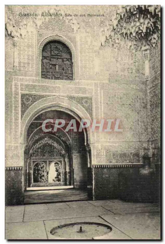 Granada, Alhambra - Sala de dos Hermanas — Edition Nather, Hamburg (Deutschland), Serie 484, Nr. 24 - Vorderseite