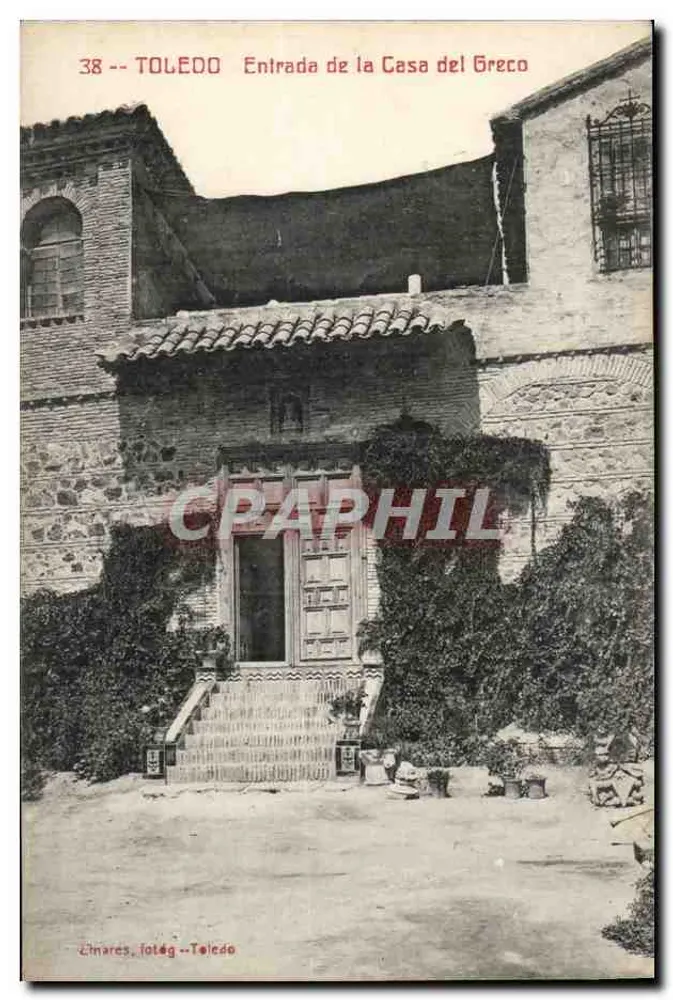 Toledo — Eingang zur Casa del Greco — Zihrares, Fotograf Toledo - Vorderseite