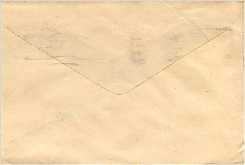 Carta postal sem imagem — endereço para Jaipur — carimbo de 1960 - Verso