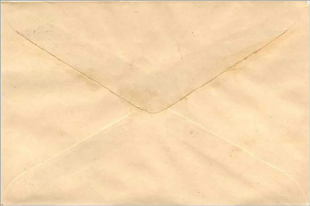 Carta postal enviada de South Goa — selo de 100 rupias, carimbo postal datado 5-4-96 - Verso