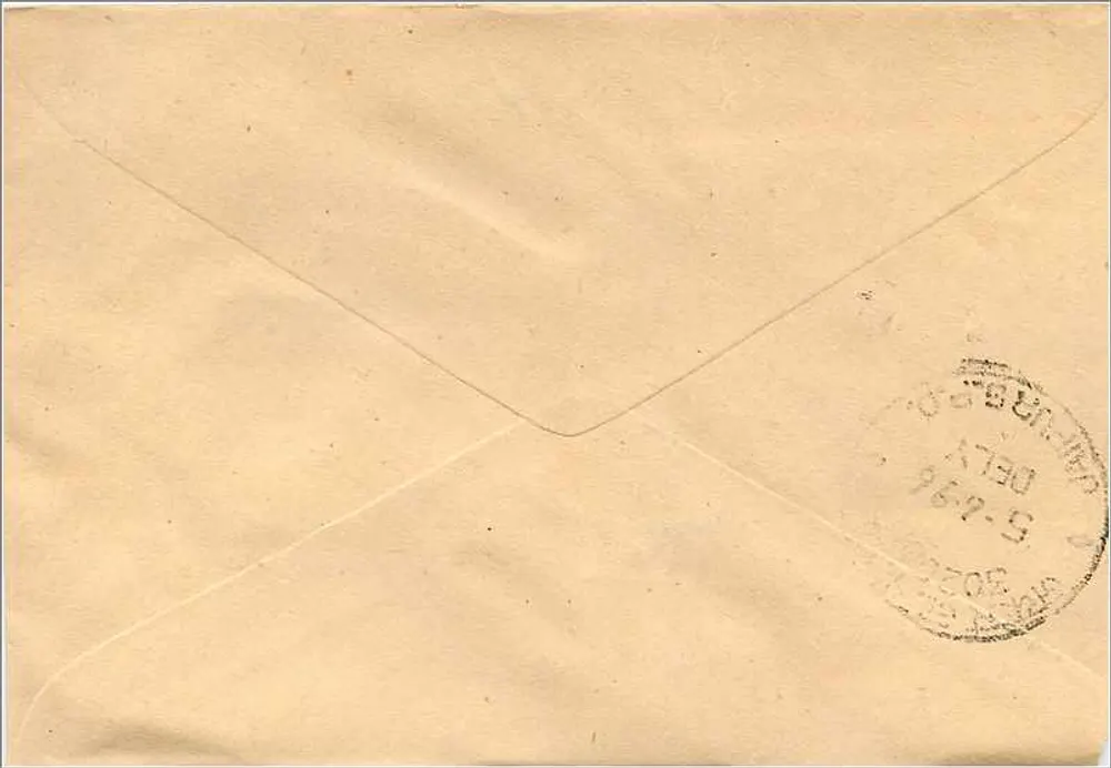 Jaipur — Carta para M/s Mittal Stamp Co. — Índia - Verso
