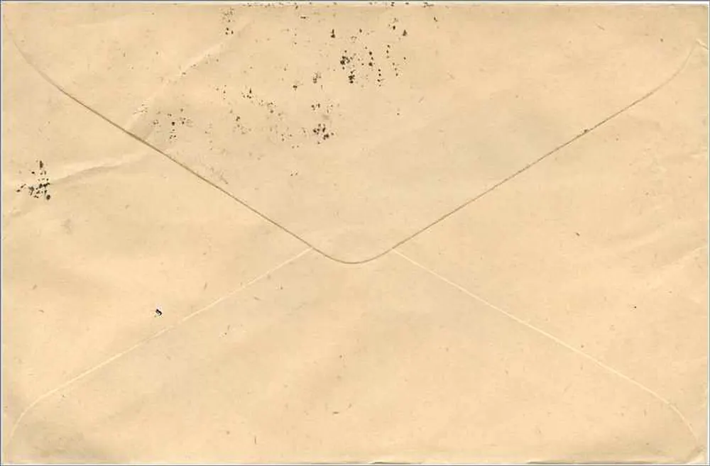 Envelope postal indiano — Selos de 100 roupias, carimbo de Taipur, destinado ao Sr. A.S. Mittal em Chaura Karta - Verso