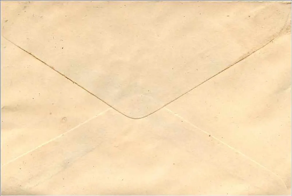 Envelope urgente com destino a Jaipur — Churu, Índia - Verso