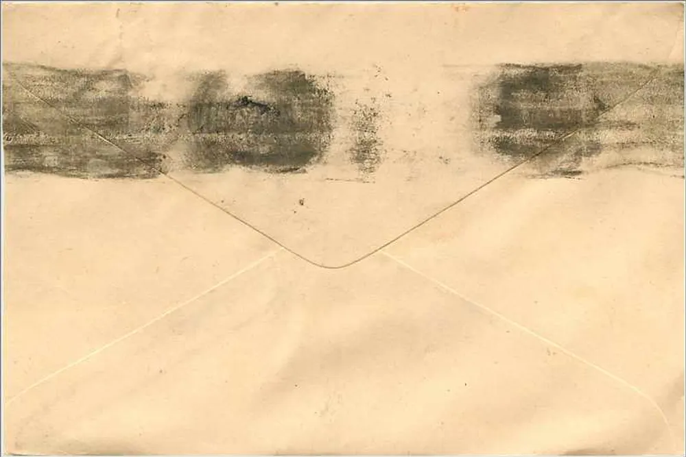 Carte postale envoyée à M/s Mittal Stamp Co. à Jarpur — timbre 100 rupies et cachet de Nucleate, 1993 - Verso