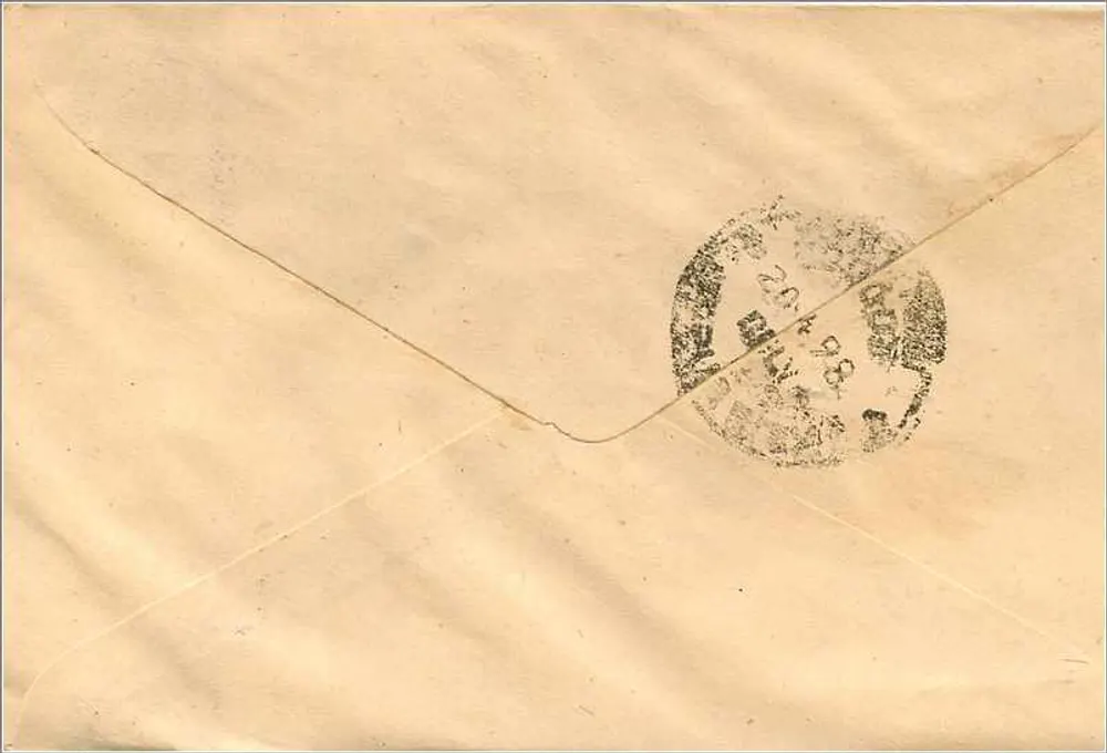 Carte postale indienne — Gandhi — timbre 100 rupies — PIN 302001 - Verso