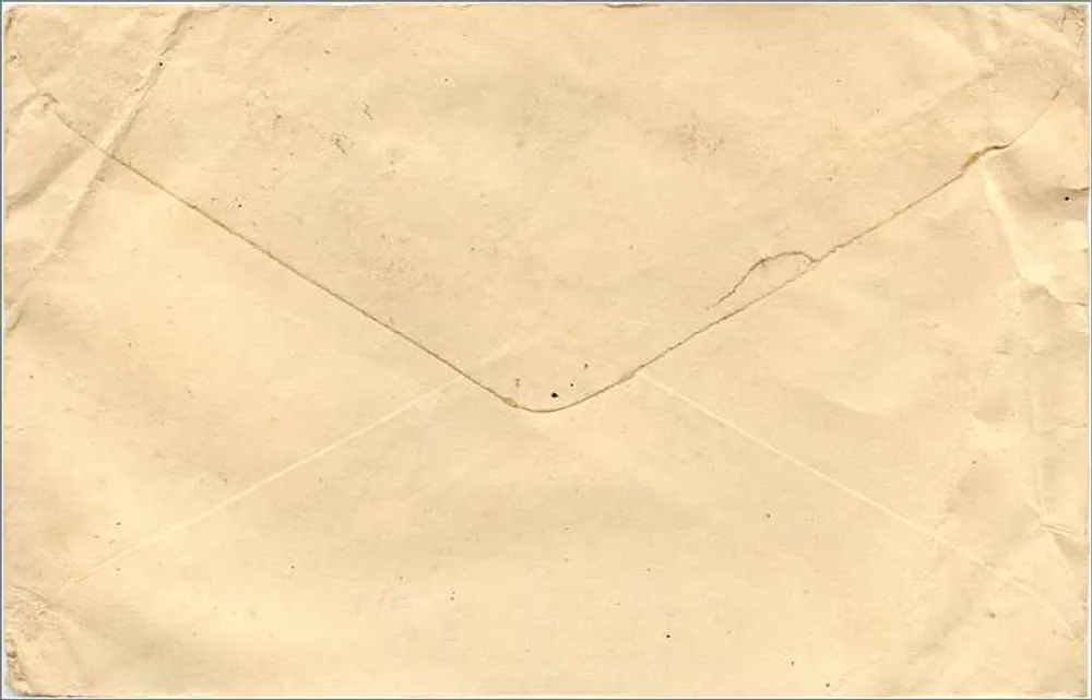 Envelope postal indiano — endereço para Jaipur, Rajasthan — selos e carimbo postal - Verso