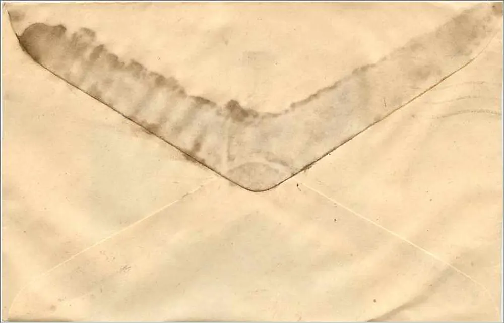 Kesargarh, Akola, Índia — carta postal com selo 100 INDIAS — PIN 302004 - Verso