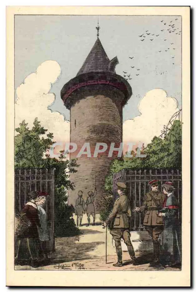 Turm der Jeanne d'Arc — Rouen zur Kriegszeit — Verlag Aloye, Nr. 9 - Vorderseite