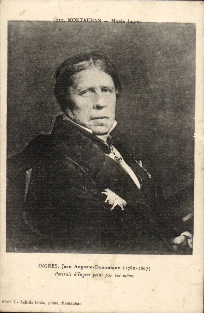 Jean-Auguste-Dominique Ingres — Selbstporträt — Achille Bours, Montauban, Serie 1 - Vorderseite
