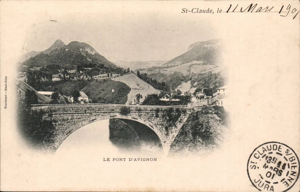 Die Brücke von Avignon — Tourismus — Haut-Jura — unbekannter Verlag, Seriennummer nicht sichtbar - Vorderseite
