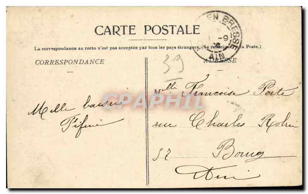 Baume-les-Messieurs — Grandes Cascades des Tufts — G. B. - Lons-le-Saunier, n°239 - Rückseite