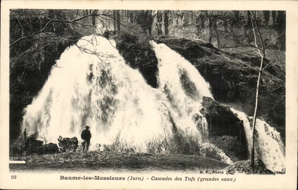 Baume-les-Messieurs (Jura) — Cascades des Tufts (grandes eaux) — B.F., Paris - Vorderseite