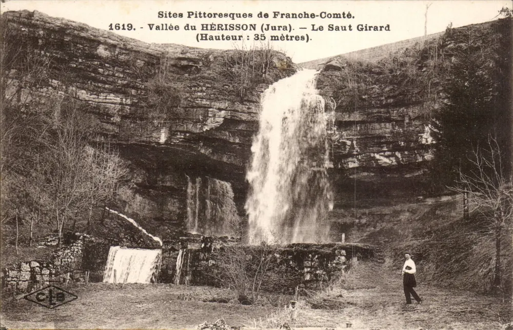 Tal des Hérisson — Le Saut Girard — pittoreske Orte der Franche-Comté — n° 1619 - Vorderseite