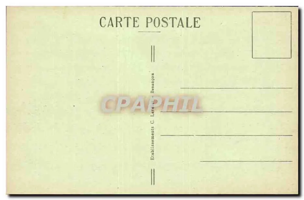 Tal des Hérisson — Le Saut Girard — pittoreske Orte der Franche-Comté — n° 1619 - Rückseite