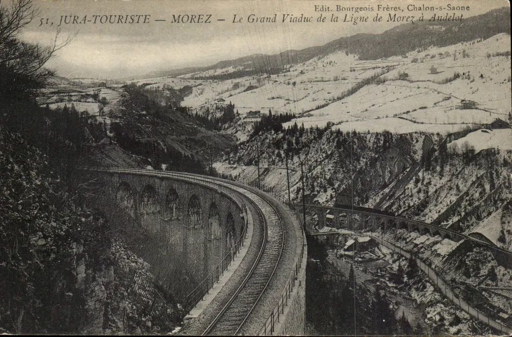 Morez — Le Grand Viaduc de la Ligne de Morez à Andelot — Edit. Bourgeois Frères, Chalon-saône - Vorderseite