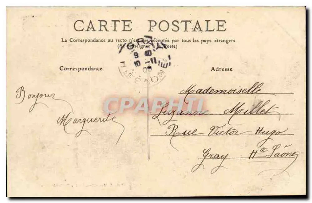 Si-Claude (Jura) — A Catedral — editor anônimo, n° 182 - Verso