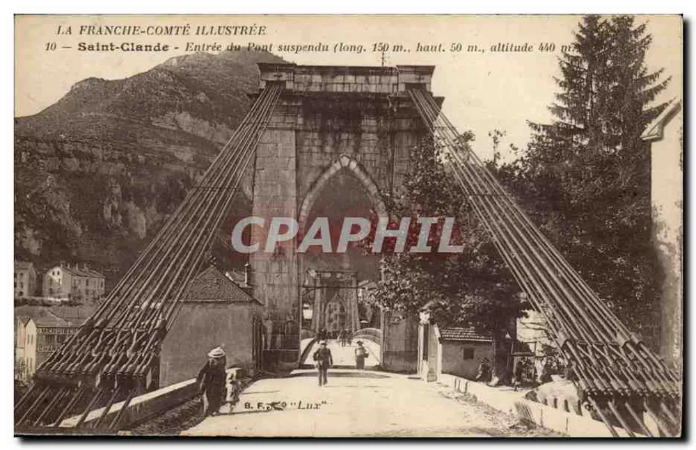 Saint-Clairde — Entrada do Ponte Suspensa — A Franche-Comté Ilustrada - Frente