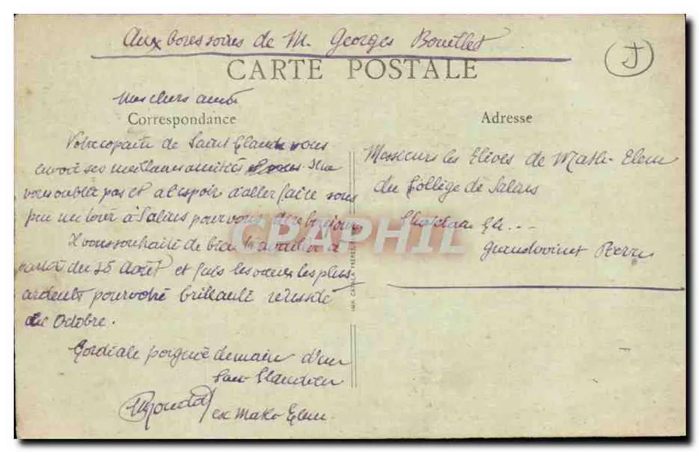 Saint-Clairde — Entrada do Ponte Suspensa — A Franche-Comté Ilustrada - Verso