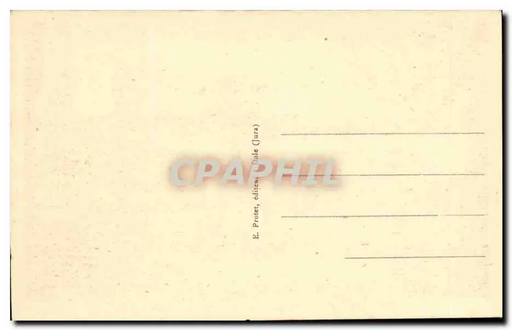 Arbois (Jura) - Casa paterna de Pasteur (Lado do Jardim) — E. Prater, editor (Jura) - Verso