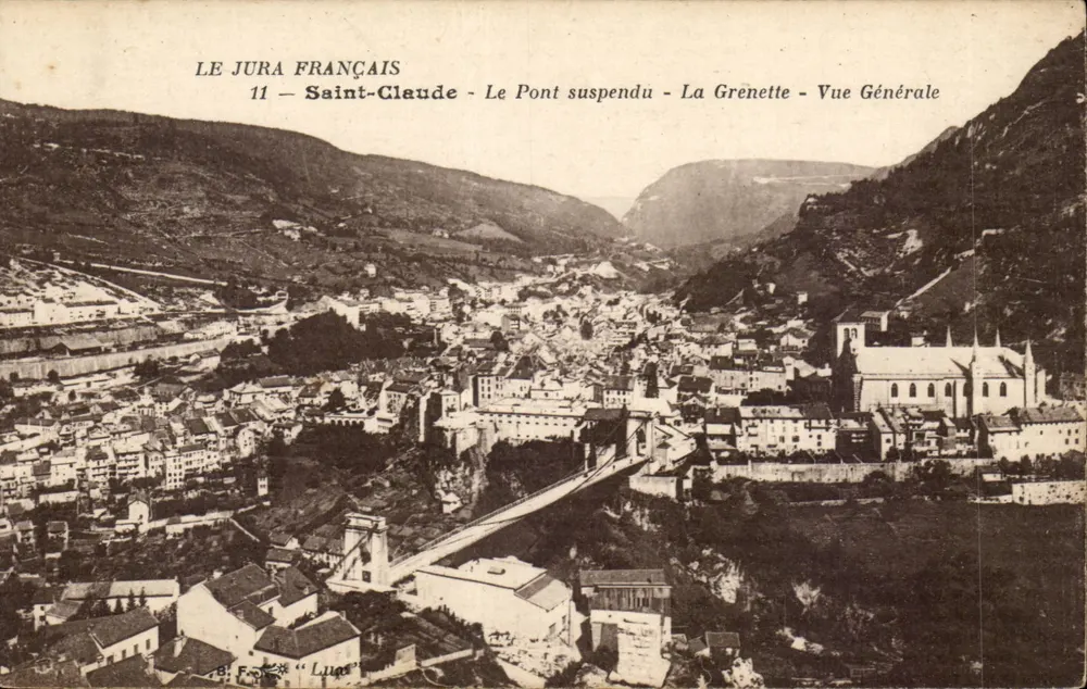 Saint-Claude — Der Hängebrücke — La Grenette — Allgemeiner Blick — Verlag F. O. « Luce » - Vorderseite