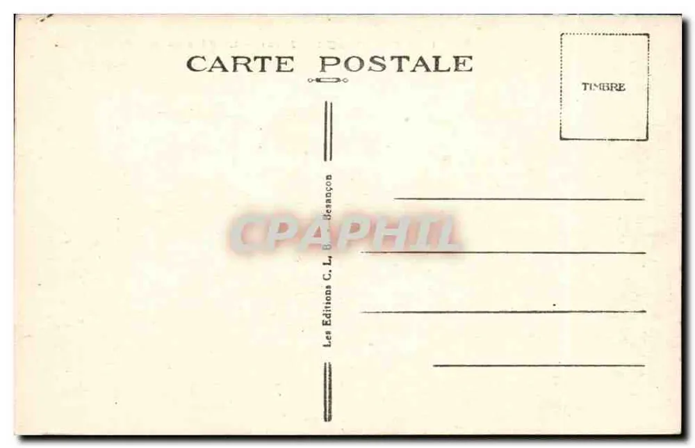 Saint-Olaude (Jura) — O Ponte suspensa — Edições C. L. B. Besançon - Verso