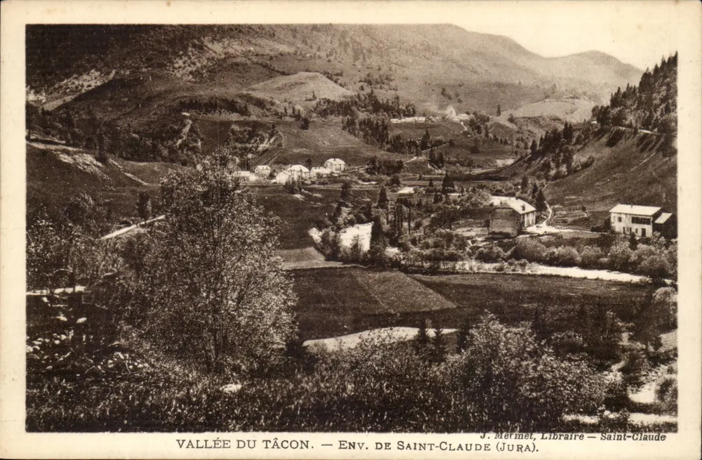Vale do Tâcon — Env. de Saint-Claude (Jura) — J. Mermet, Livreiro — Saint-Claude - Frente