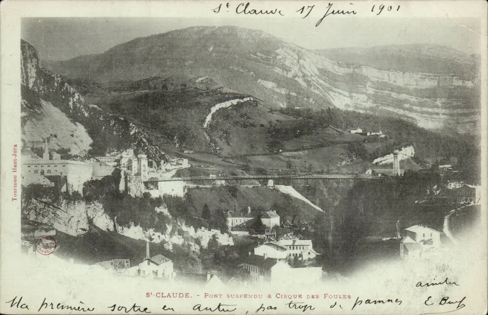 Séclauze - Hängebrücke & Cirque des Foules — Tourismus Haut-Jura - Vorderseite