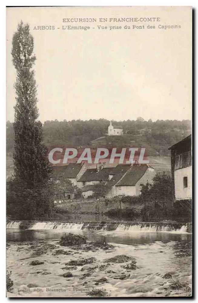 Arbois - L'Ermitage - Aussicht vom Pont des Capucins — Toulet, Verlag Besançon - Jupela Platten - Vorderseite