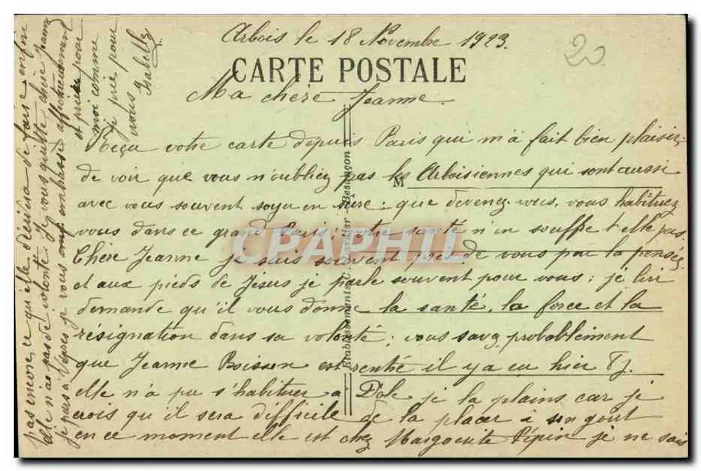Arbois (Jura) — Igreja de São Justo — Sítios Pitorescos da França-Comtado. - Verso