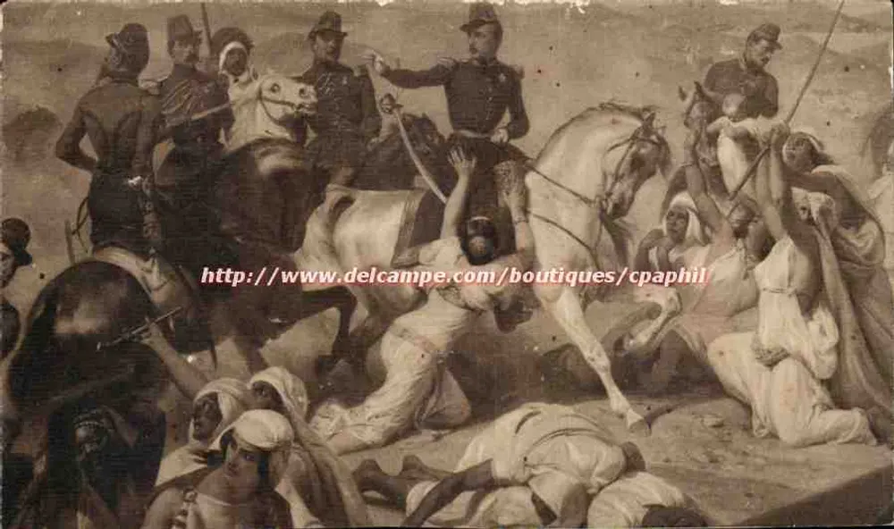 लड़ाई की घटना — घोड़े पर सैनिक और नागरिक — एडिटर अदृश्य - आगे