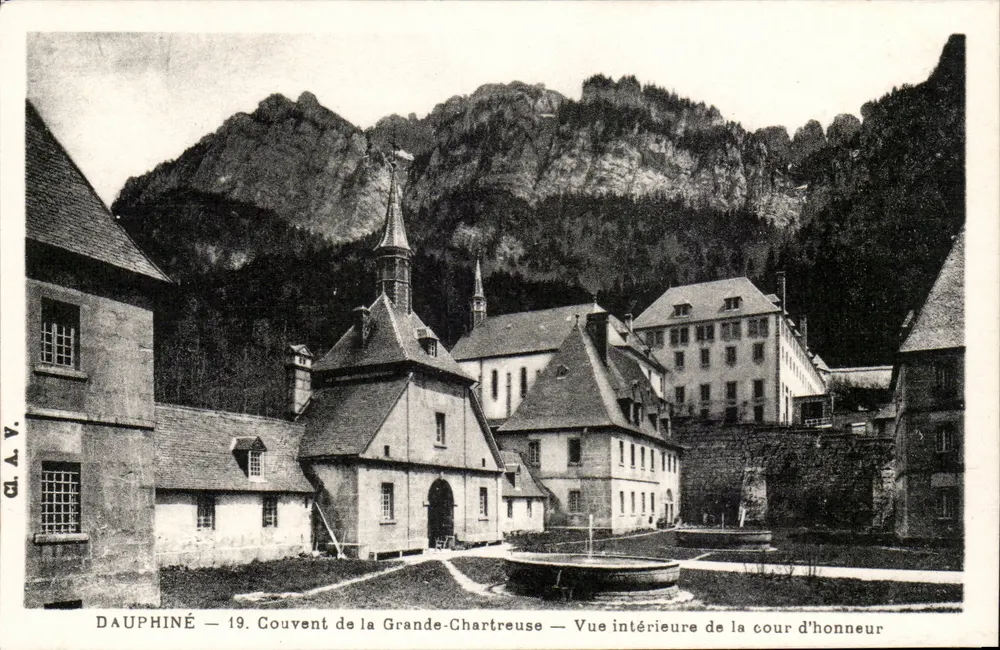 Dauphiné — Konvent von Grande-Chartreuse — Ansicht der Ehrenhof - Vorderseite