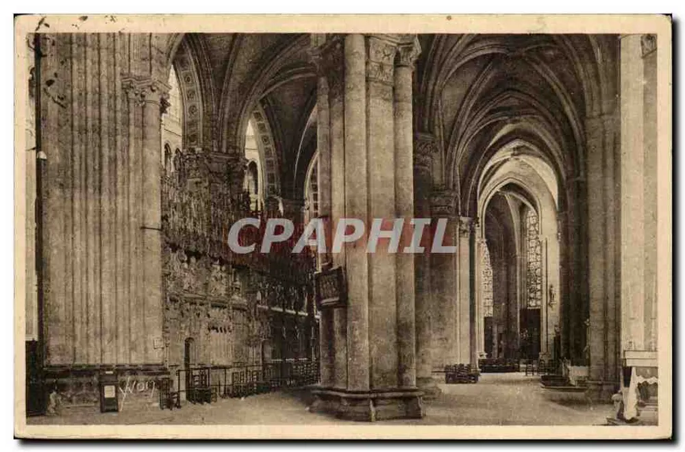 Innenansicht der Kathedrale von Chartres — Der Ambulatorium — Éditions d'Art VACN, Paris - Vorderseite