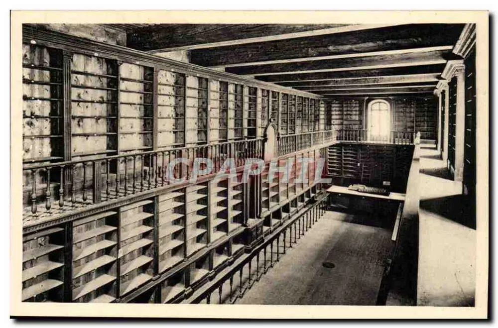 Mosteiro da Grande Chartreuse — A Biblioteca — Serv. Comercial Monuments Historiques, Paris - Frente