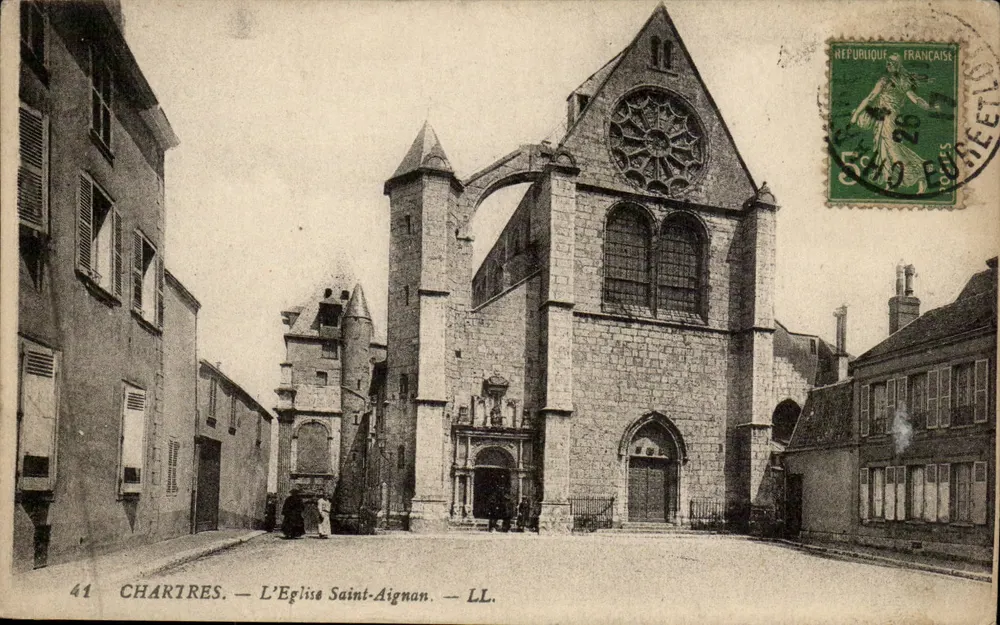 Chartres — A Igreja de Saint-Aignan — LL. n°41 - Frente