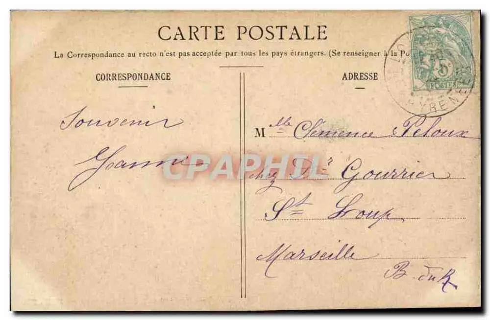 Lourdes — Bênção do Santo Sacramento — H. B. 208 - Verso