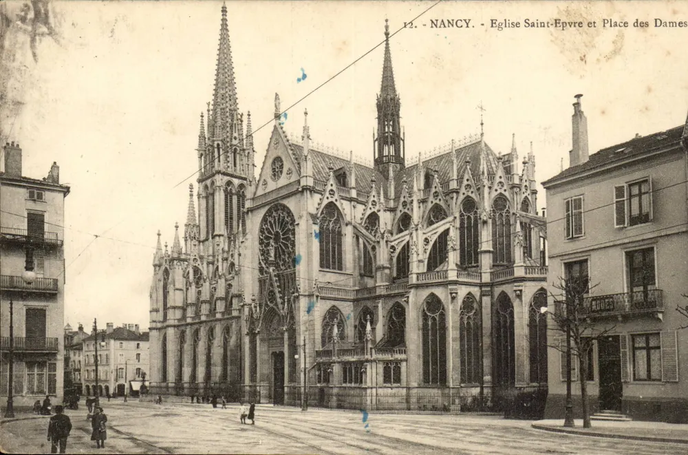 Nancy - Igreja de São Épvre e Praça das Damas — editor desconhecido, n° 12 - Frente