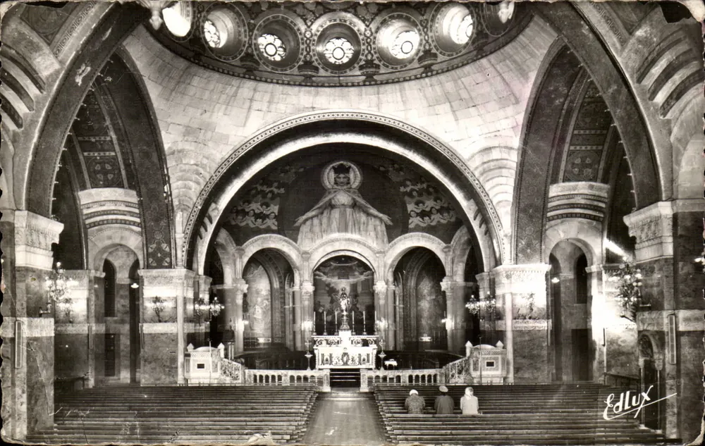 Interior da Basílica do Rosário — Lourdes — Editor Edlux - Frente