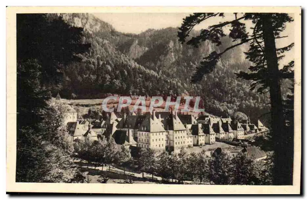 Vila alpina encaixada — vista panorâmica — editor não identificado - Frente