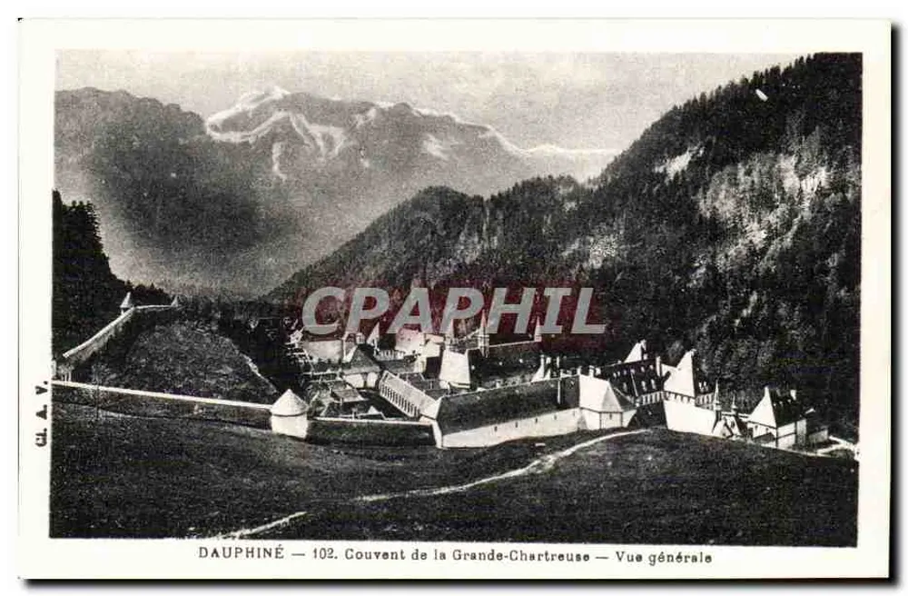 Dauphiné — 102. Mosteiro da Grande-Chartreuse — Vista geral - Frente