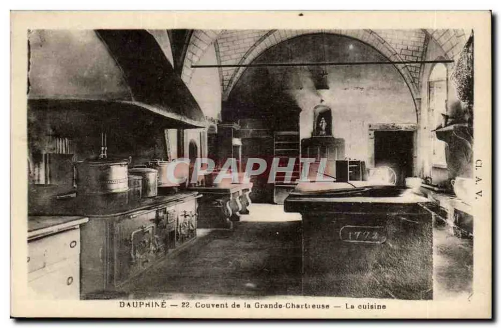 Dauphiné — 22. Kloster Grande-Chartreuse — Die Küche - Vorderseite