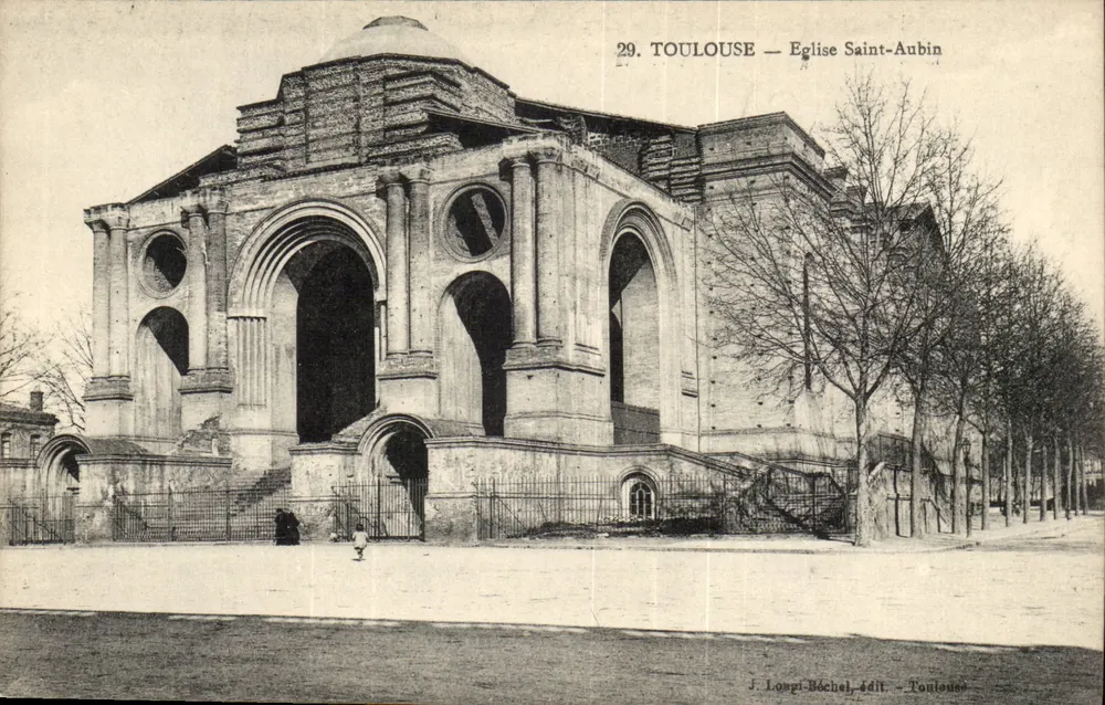 Toulouse — Igreja de São Aubin — J. Longi Béchel, editor, Toulouse - Frente