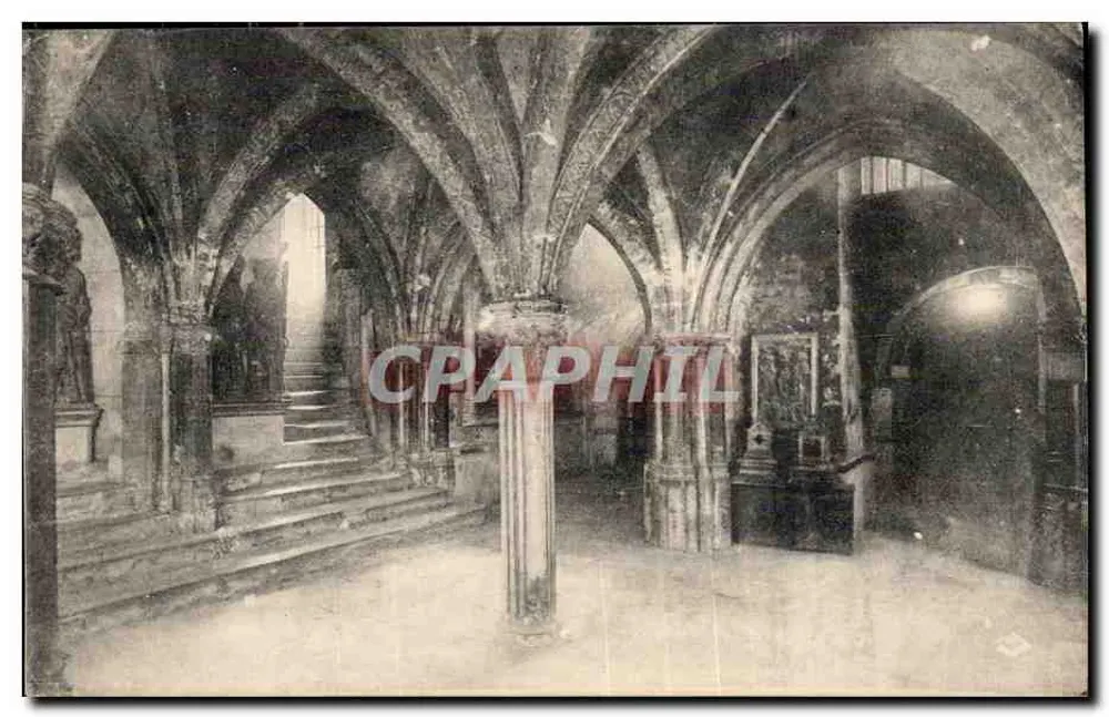 Krypta der Heiligen — Basilika Saint-Sernin von Toulouse — unbekannter Verlag - Vorderseite
