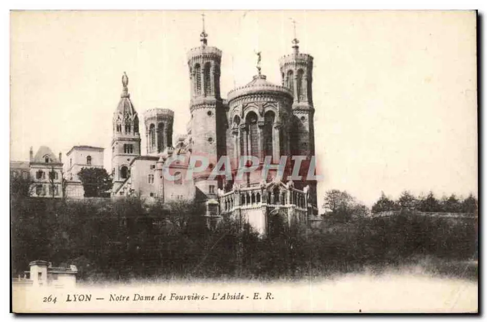 LYON — Nossa Senhora de Fourvière — A Abside — E. R. n°264 - Frente